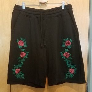 Forever 21 Mens Black Drawstring Shorts Sz XL